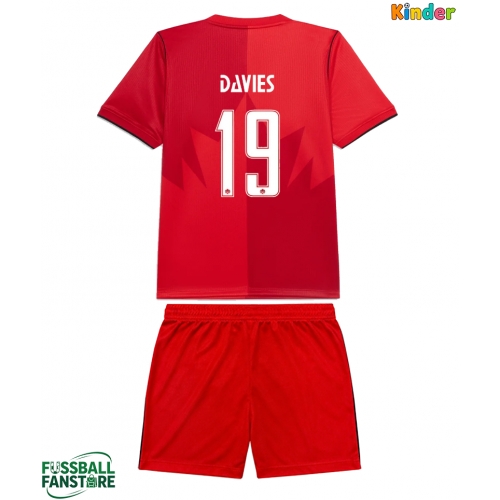 Kanada Alphonso Davies #19 Replik Heimtrikot Kinder WM 2026 Kurzarm (+ Kurze Hosen)